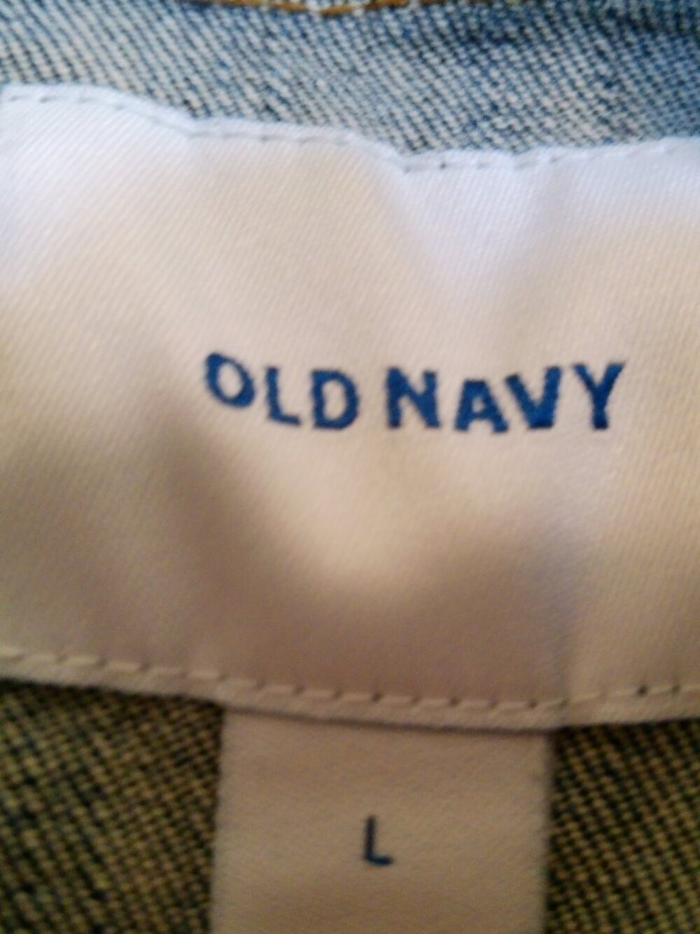 OLD NAVY LADIES DENIM JACKET GOOD CONDITION SIZE LARGE - Picture 6 of 6